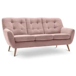 Exxpo by Gala Sofa Scandi Cord Powder Pink 3-Sitzer
