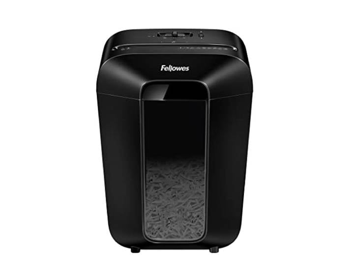 Fellowes Destructeur de Document LX70\, Destructeur Personnel Papier avec Agrafes\, Trombones et Carte de Crédit\, Coupe Croisée\, Corbeille 18L\, Capacité : 11 Feuilles\, Noir\, 4407501