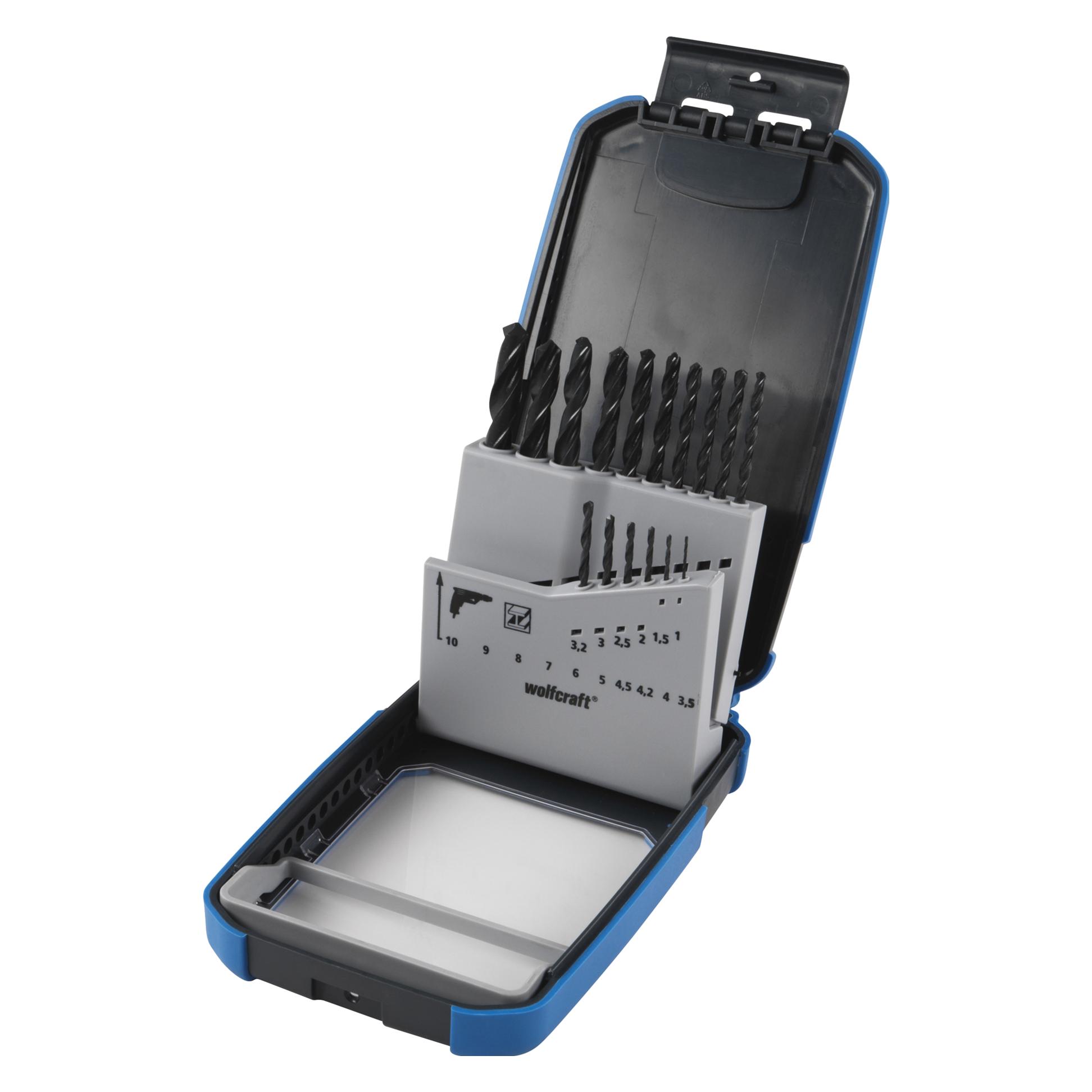 wolfcraft 1 Metallbohrer-Set HSS R 16-tlg. ø1-10mm (7103000)