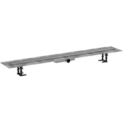 hansgrohe RainDrain Compact Komplettset Duschrinne 1200, für flache Installation, Edelstahl gebürtstet, 56172800