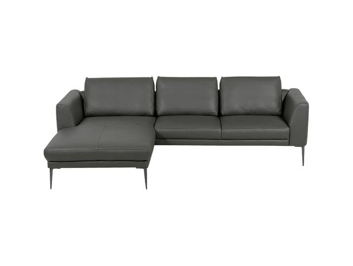 Sofa Ceneri Leder anthrazit B 260 T 180 cm