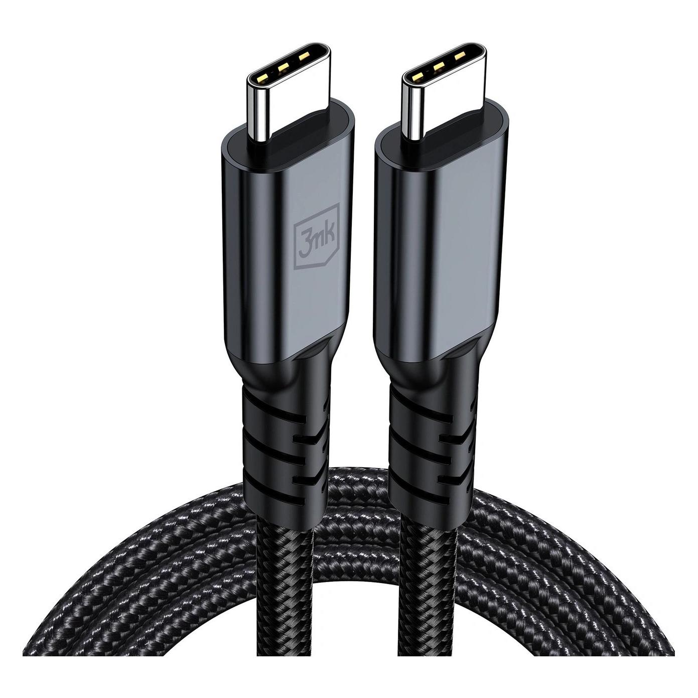 3MK USB C - USB C (2 m, USB 4, 240 W) (5903108758185)
