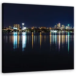 WANDBILD städte und architektur schwarz