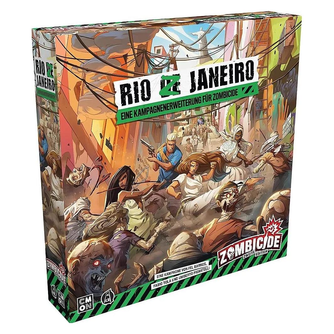 Cmon Zombicide 2. Edition: Rio Z Janeiro - Brettspiel, für 1-6 Spieler, ab 14 Jahren (Deutsch, 1 - 6 Spieler) (CMND1241)