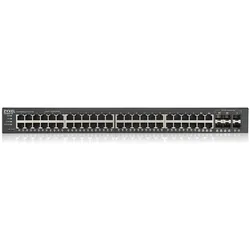 Zyxel GS1920-48V2 48 PORT SMARTSWITCH (48 Ports), Netzwerk Switch, Schwarz