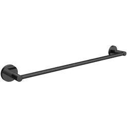 emco round Badetuchhalter, 500mm, kürzbar, 436013351, Farbe: Schwarz