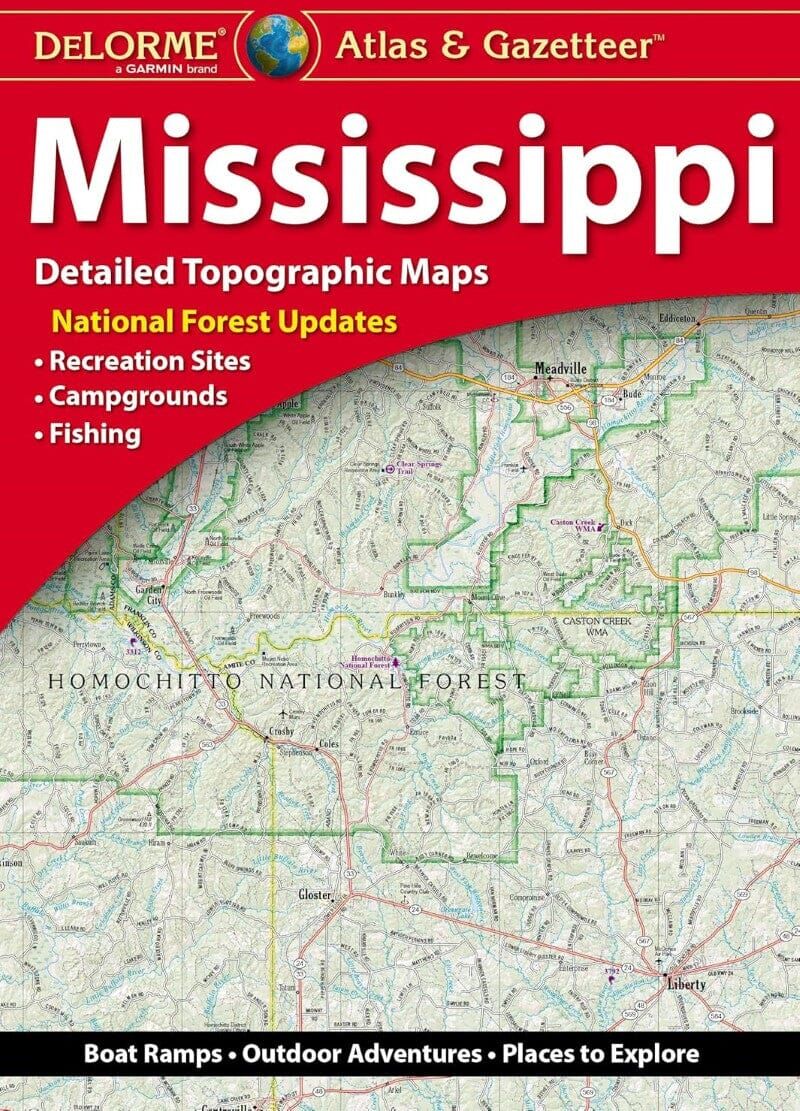 Atlas et répertoire géographique - Mississippi   DeLorme