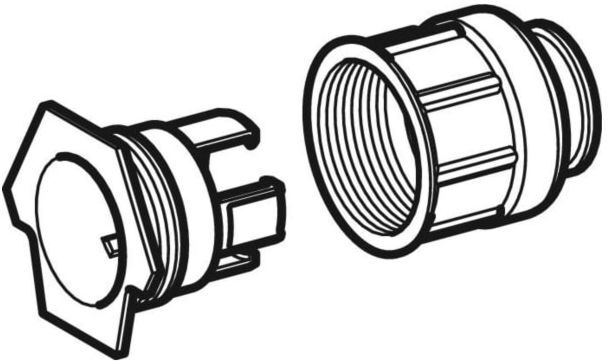 Geberit Schutzrohradapter PEX, zu Duofix 242490001 Element für Urinal