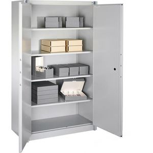 CP-Möbel Aktenschrank Certos, 1170-00, aus Metall, feuerfest, abschließbar, 93 x 195 x 50 cm (B/H/T), lichtgrau
