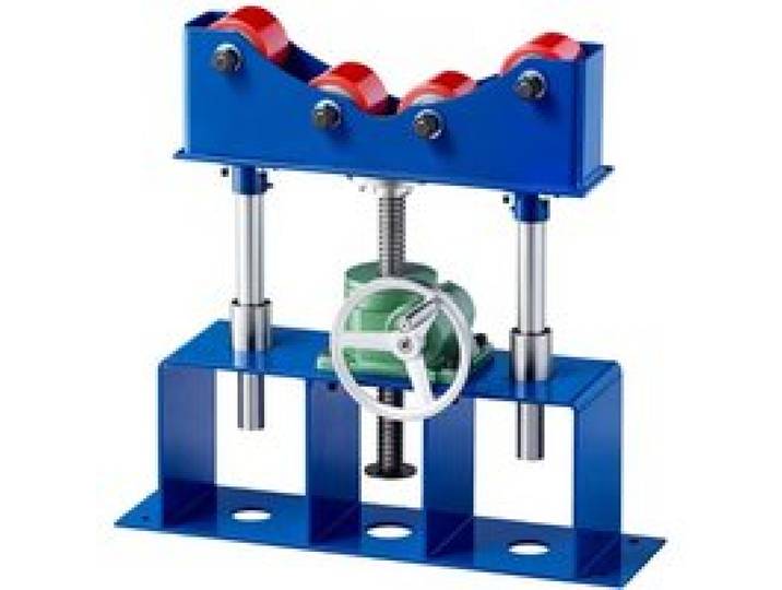VEVOR Rohrständer mit Rollen 1134kg Tragkraft Rohrstütze für 51–914mm Rohre, Rohrbock zum Schweißen Schneiden Drehen für Werkstatt, Kohlenstoffstahl, 410-590mm Höhenverstellbar, mit Schneckengetriebe