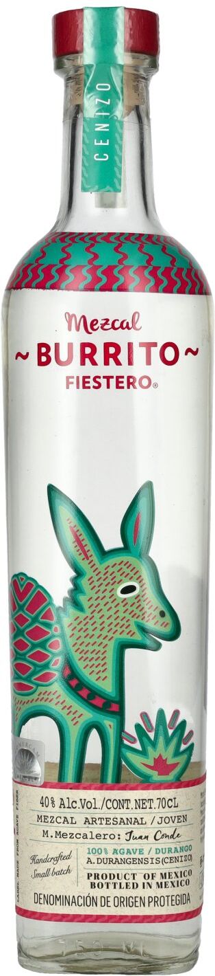 Burrito Fiestero Mezcal Artesanal Cenizo DOP 40% Vol. 0,7l
