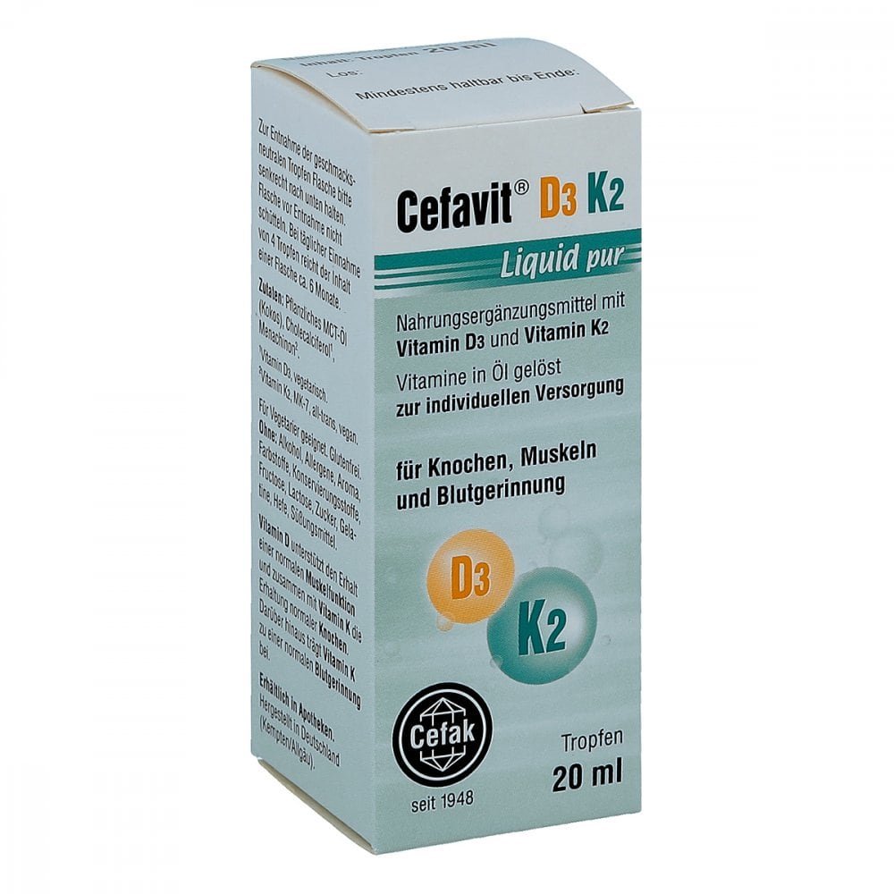 Cefak KG Cefavit D3 K2 Liquid pur Tropfen zum Einnehmen 14218122