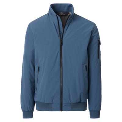 Blouson CASAMODA "CASAMODA Blouson uni", Herren, Gr. L, blau, 100% Polyester, Jacken Blouson