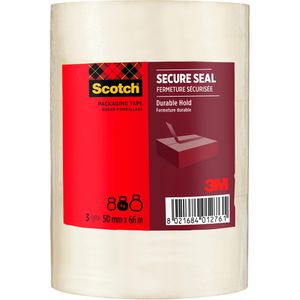 Scotch Packband HV5066TT, PP, transparent, 50mm x 66m, leise abrollbar, 3 Rollen