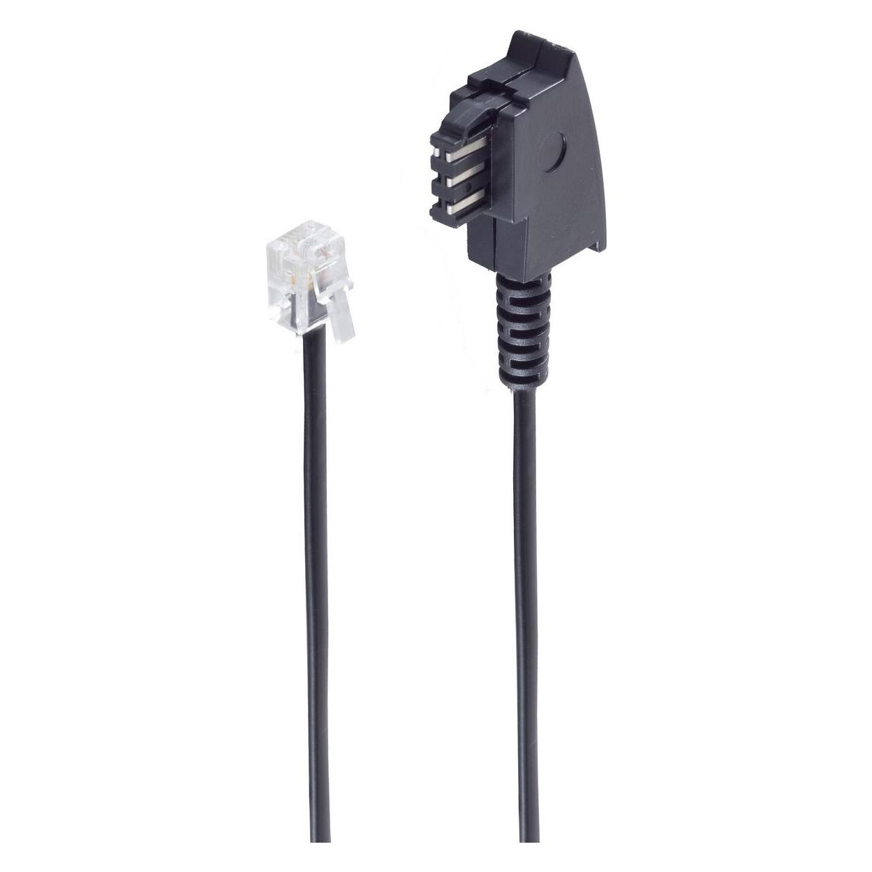 Shiverpeaks -BASIC-S--TAE F-Stecker auf Western-Stecker 6/4, Import-Telefon, 3,0m (BS70093)