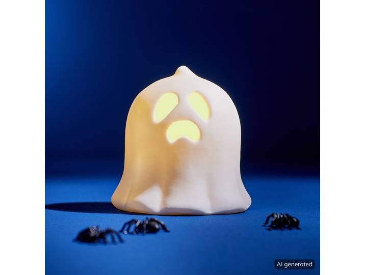 LED Deko-Geist SAM 7cm Türkis