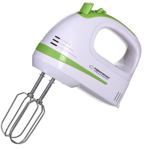 esperanza Handmixer Apple Pie, weiß, 5 Geschwindigkeiten, mit Knethaken und Schneebesen, 400 Watt