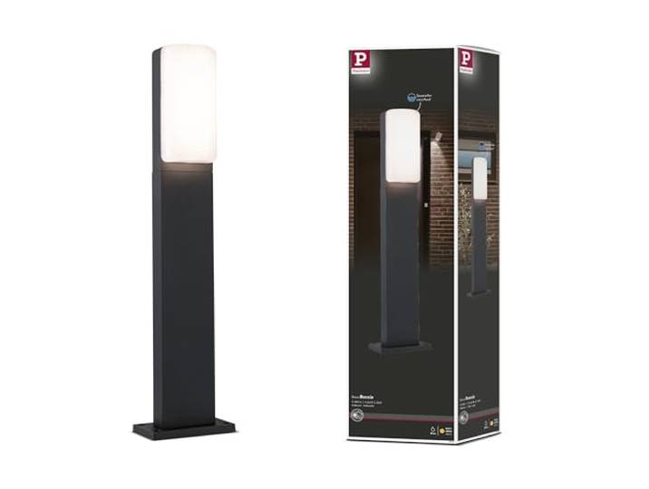 Paulmann 94852 LED Pollerleuchte Bonnie IP44 600mm 3000K 8,5W 560lm 230V Anthrazit Aluminium Außenleuchte