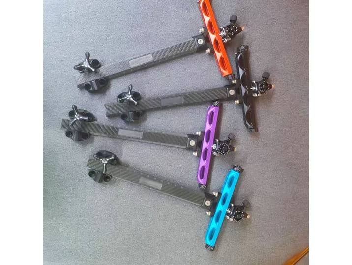 Tige d'extension réglable en fibre de carbone pour arc recurve de 9 pouces, accessoire universel de tir à l'arc pour le tir sur cible portable en extérieur
