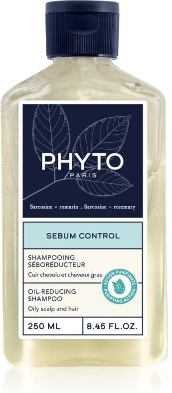 Phyto Sebum Control Shampooing Séboréducteur shampoing pour cuir chevelu gras 250 ml