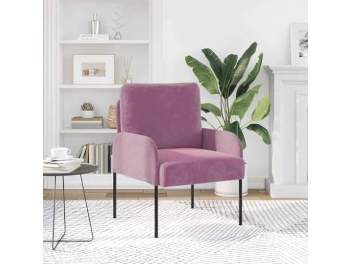 KTHLBRH Sofa Lila mit Kissen 55 cm, Sperrholz Weiches Polyestergewebe, Metallbeine, modernes Design, einfache Reinigung