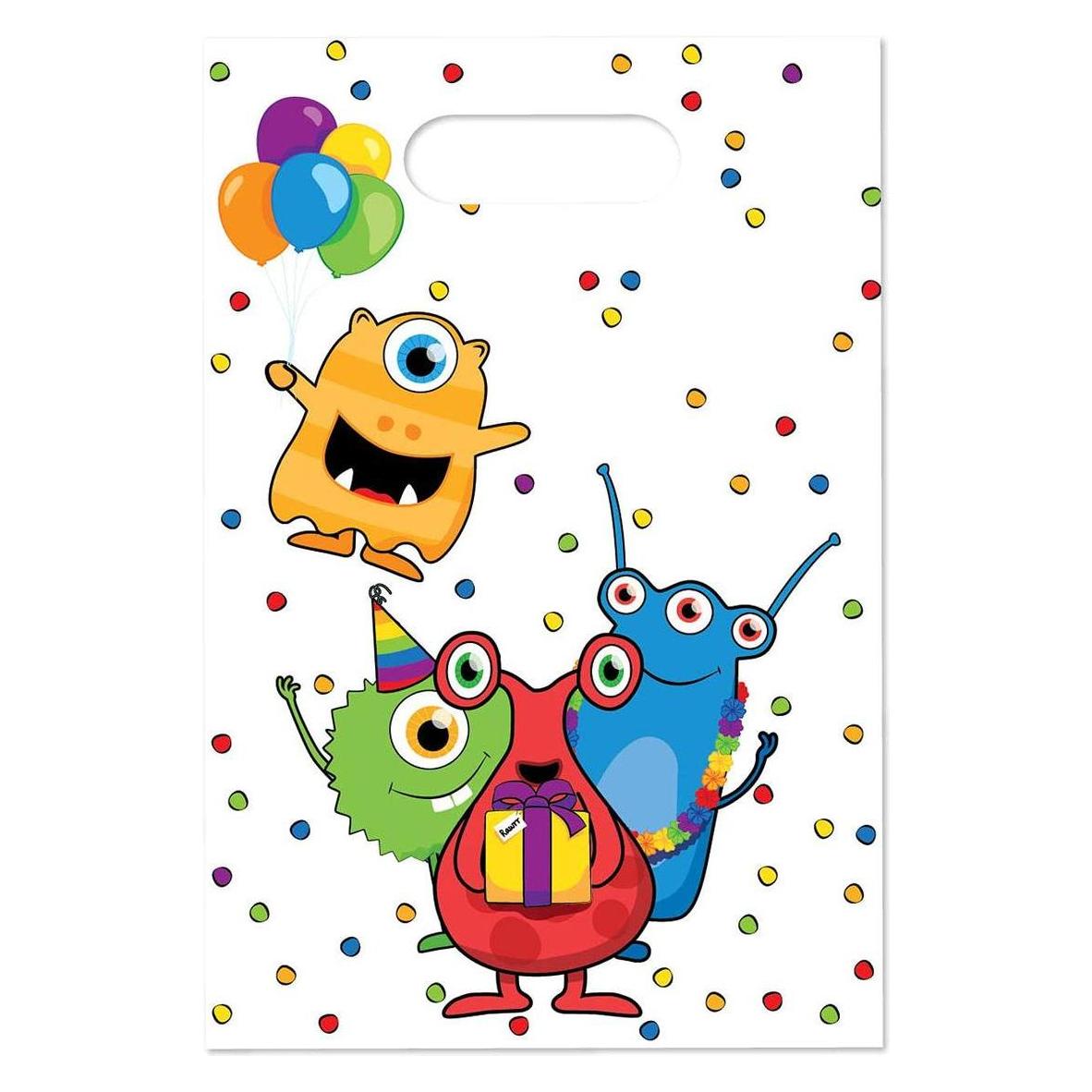 Haza Witbaard Spender Taschen Monster Party, 6st. (6x) (I98 GMN27704)