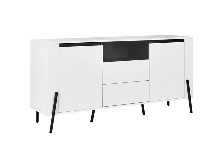 SIDEBOARD mit 2 Türen Weiß Blackpool