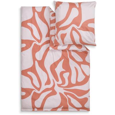 Bettwäsche S.OLIVER "s.Oliver Satinbettwäsche", apricot, B/L: 135cm x 200cm, 1 Stk., 1 Stk., Mako-Satin, B/L: 80cm x 80cm, 2, Mako-Satin, Obermaterial: 100% Baumwolle, Bettwäsche, Bettwäsche, modernes Botanical-Design