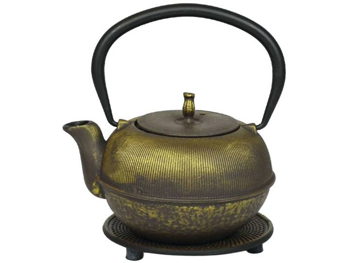 Teekanne Therese Gold/Braun Gusseisen 0.5 l