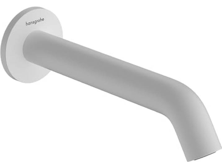 hansgrohe Tecturis S - Baduitloop, Badkraan met voorsprong uitloop 21cm, Badmengkraan, mat wit