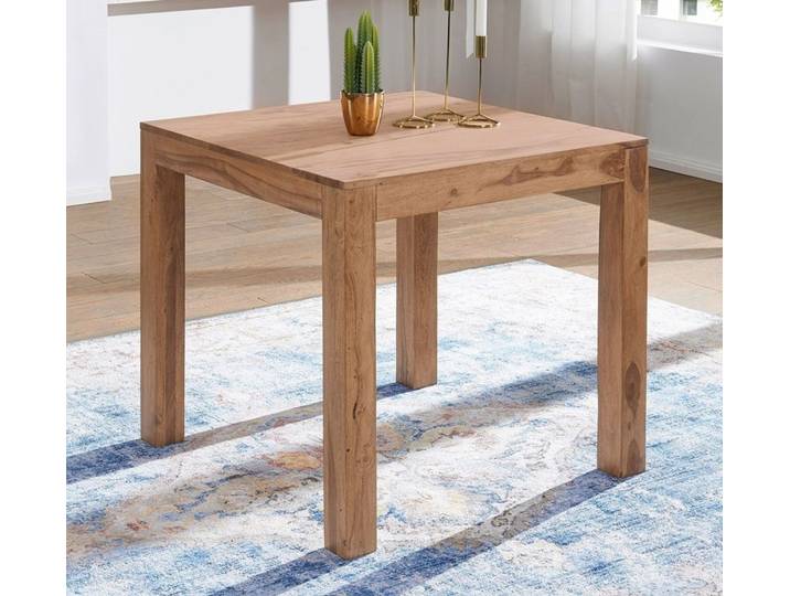 Esstisch Mibia 2 , 80x80 , Akazie Holz massiv