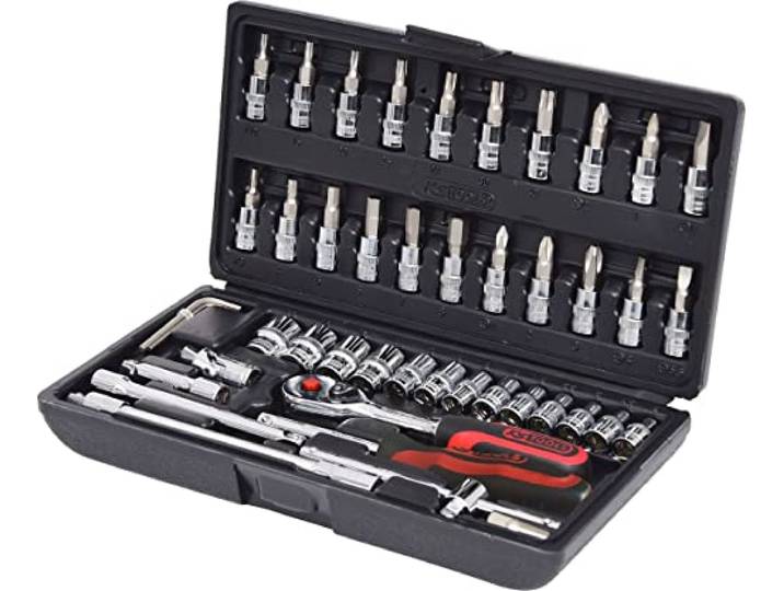 KS TOOLS jeu de douilles 1/4\ CHROMEplus\, 48 pièces 918.0648