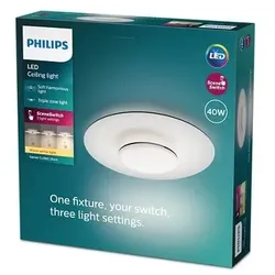 Philips 8720169195271 LED Deckenleuchte Garnet | 40W integrierte LED-Quelle | 4200 lm | 2700K