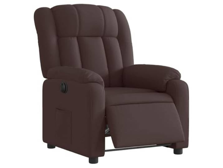 vidaXL Relaxsessel Elektrisch Dunkelbraun Stoff