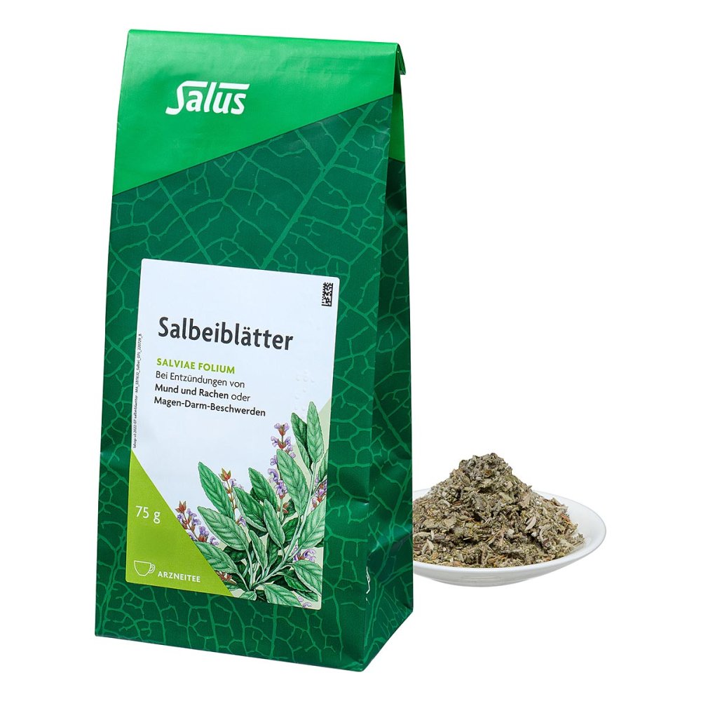 SALUS Pharma GmbH Salbeiblätter Arzneitee Salviae folium bio Salus 03424870