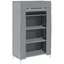 vidaXL Schuhschrank Grau 60,5x30x97 cm Vliesstoff