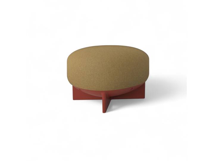 Gaber To-Go Sitzhocker, Gelb/Ziegelrot, Neu