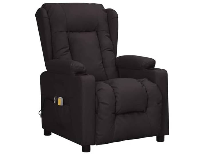 vidaXL Massagesessel Elektrisch Schwarz Kunstleder
