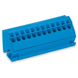 Wago 812-102 Anschlussblock,für Sammelschienen 10 x 3,ohne Drücker,dunkelgrau 812102  - 10 Stück