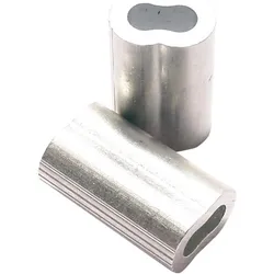 Pösamo, Zubehör Kette + Seil, Pressklemmen für Drahtseil1,5 mm Aluminium a 30 Stück