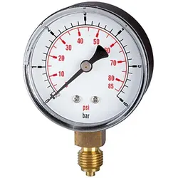 Standardmano »pressure line« G 1/8 unten, 0-16,0 bar/230 psi, Ø40 (110.36-KDE)