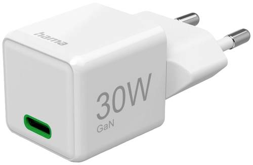 Hama 00201982 USB Ladegerät 30W 1x USB-C USB PD Weiß Innenbereich USB Power Delivery (USB-PD)