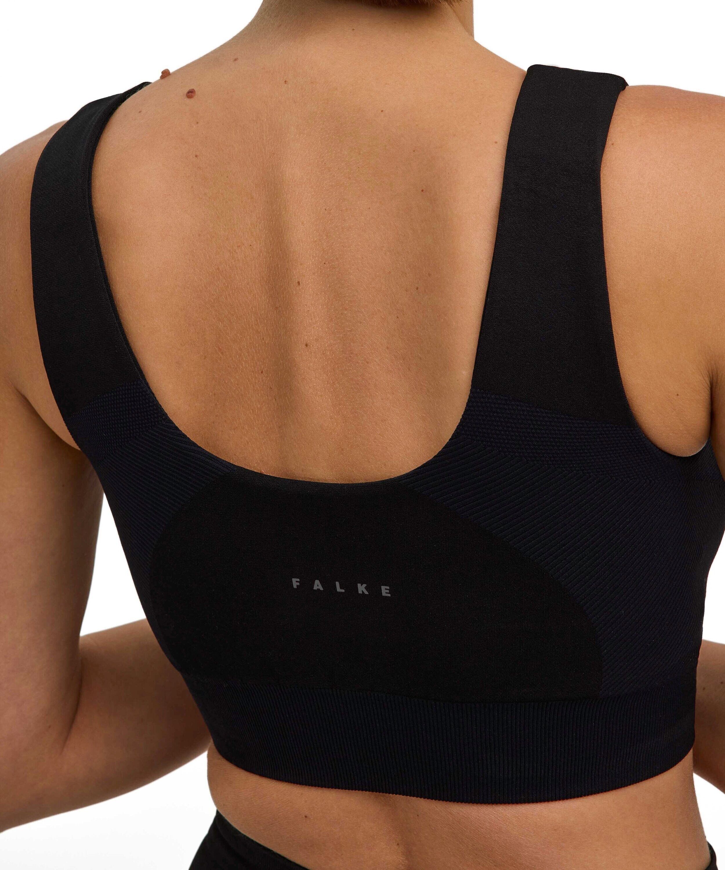 Sport-BH FALKE "Seamless Shape", Damen, Gr. S, N-Gr, schwarz (3000), BHs Sport-BH