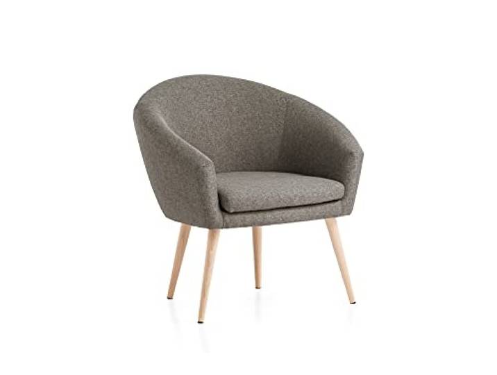 Traumnacht Theo Relaxsessel mit Armlehnen Hellbraun 65x74x81 cm Cocktailsessel bequemer Polstersessel kompakt deutscher Qualitätsstandard