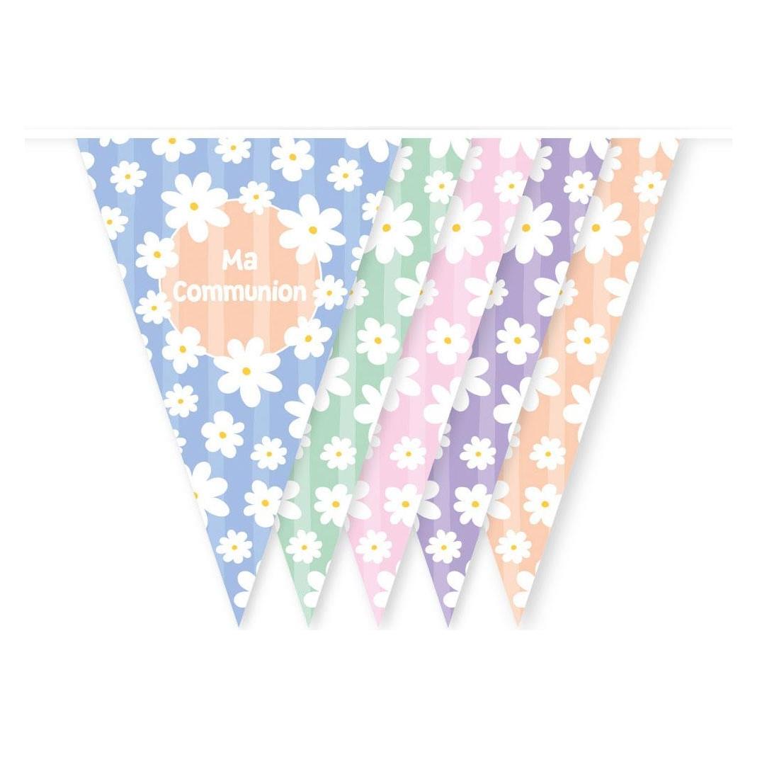 Globos Europe Gänseblümchen-Wimpelkette zur Mutterkommunion - 10 m (70727468)
