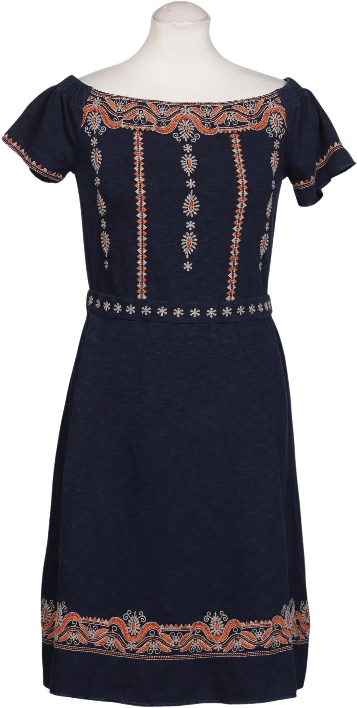 Tory Burch Damen Kleid, Marineblau, Gr. S, Baumwolle - Second Hand