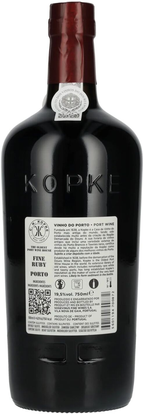 Kopke FINE RUBY Porto 19,5% Vol. 0,75l