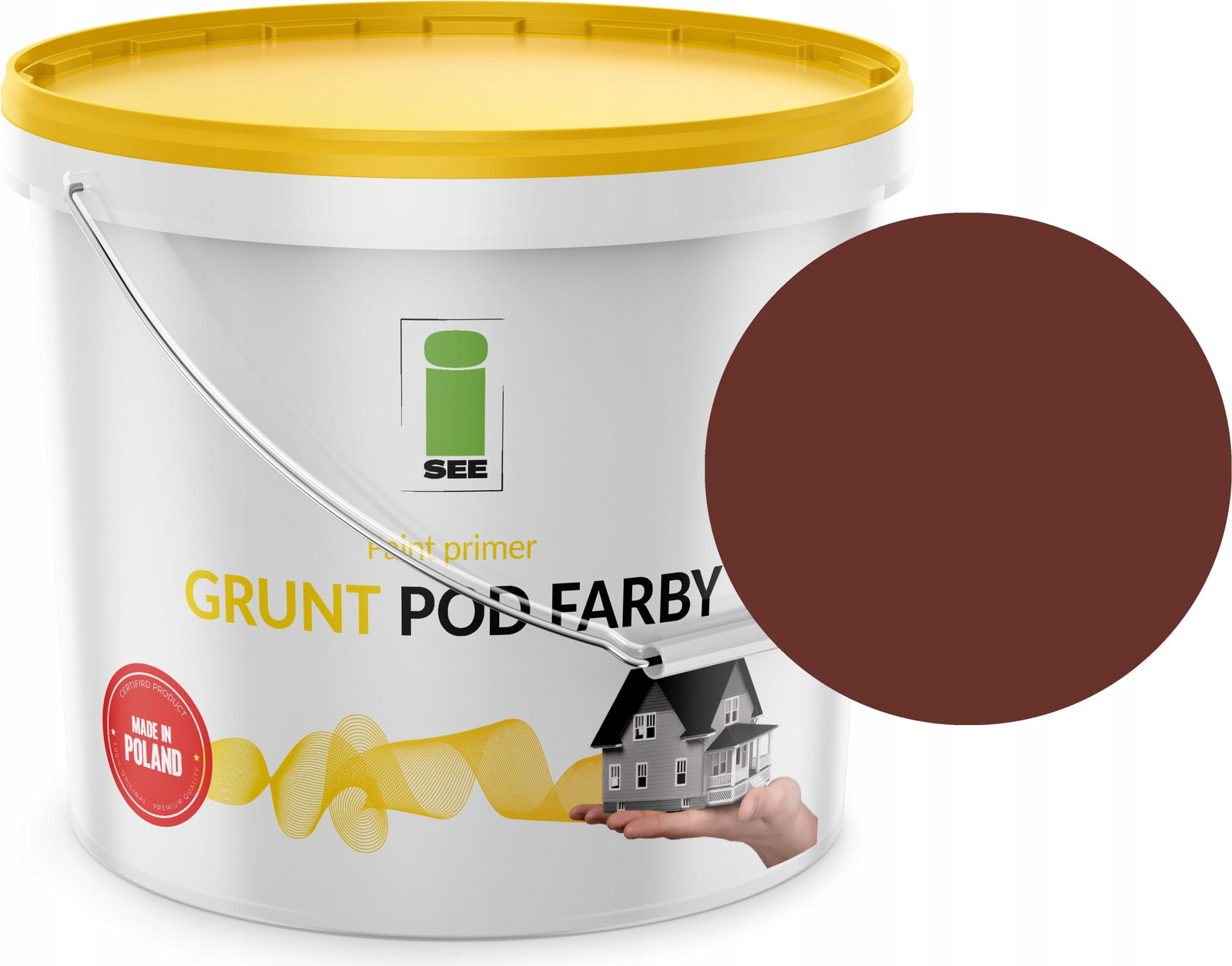 I SEE Bruine siliconen gevelprimer, 10 liter