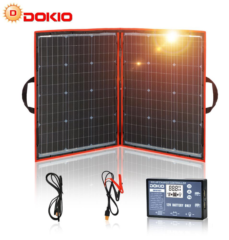 Selius Zonnepaneel 100W Mono Flexibel - Opvouwbaar Lichtgewicht Monokristallijn Silicium