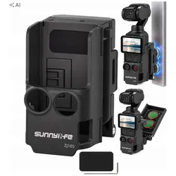 Sunnylife Magnethalterung – Schwarz – Für DJI Osmo Pocket 4/3, Action Cam Zubehör, Schwarz